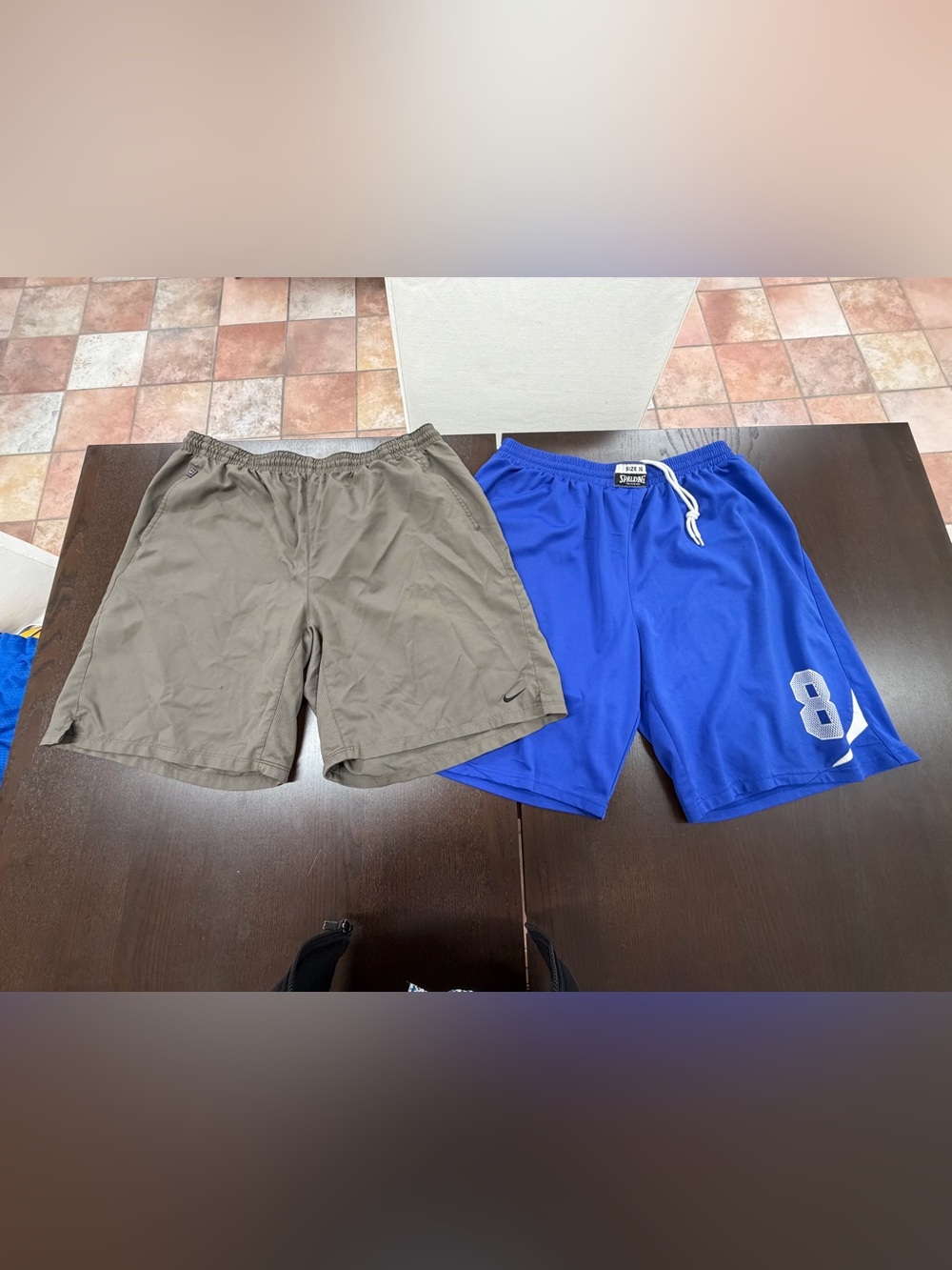 Two pairs of size extra large basketball shorts